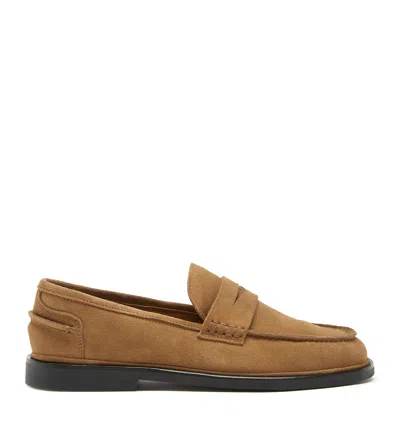 La Canadienne Marlee Suede Loafer In Brown