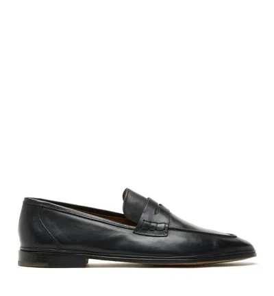 La Canadienne Mauro Men's Leather Loafer In Black