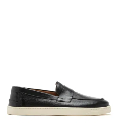 La Canadienne Max Men's Leather Loafer In Black