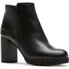 La Canadienne Maya Waterproof Bootie In Black Pebble Leather