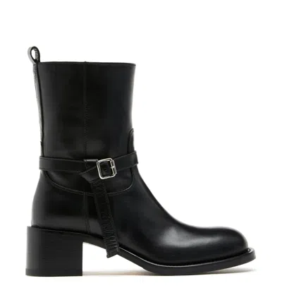 La Canadienne Milano Leather Bootie In Black