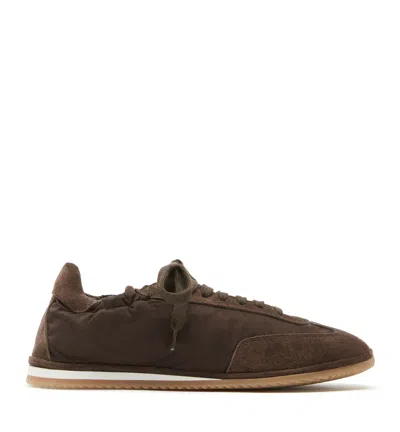 La Canadienne Morgan Nylon Sneaker In Burgundy