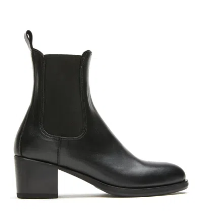 La Canadienne Music Leather Heeled Bootie In Black