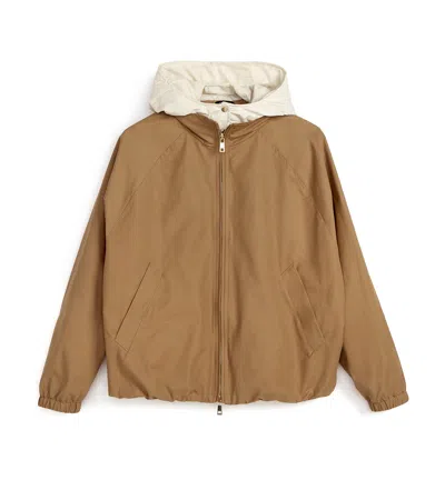 La Canadienne Naruto Short Rain Coat In Taupe