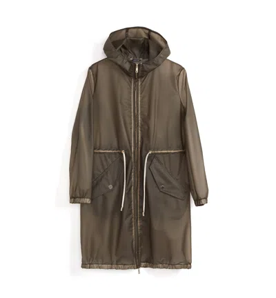 La Canadienne Noon Unlined Trench Coat In Green