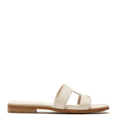 La Canadienne Paolo Leather Sandal In Cream
