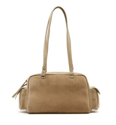 La Canadienne Paradox Suede Bag In Brown