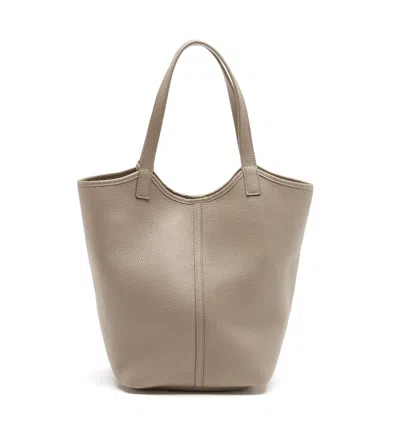 La Canadienne Paralee Reversible Leather Bag In Gray