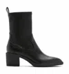 La Canadienne Parks Leather Bootie Shoes In Black In Black