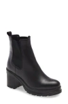 La Canadienne Paxton Waterproof Platform Chelsea Boot In Animal Print