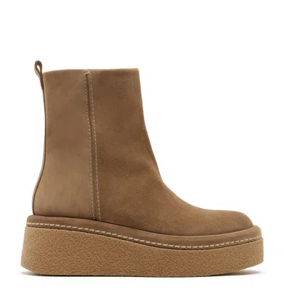 La Canadienne Phineas Suede Wedge Bootie In Multi