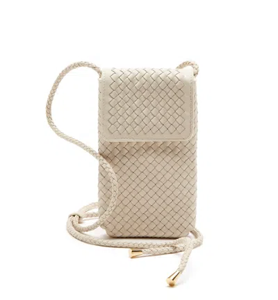 La Canadienne Phonia Woven Leather Crossbody Bag In Neutral