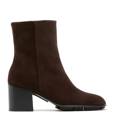 La Canadienne Prysila Suede Heeled Bootie In Multi