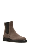 La Canadienne Quinn Suede Chelsea Ankle Booties In Cement Suede