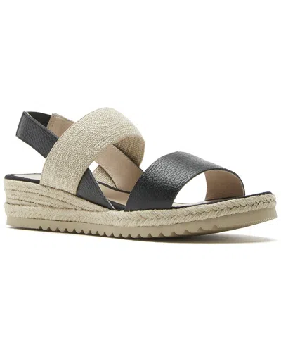 La Canadienne Rica Leather Sandal In Black