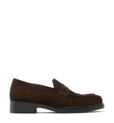 La Canadienne Ringo Suede Loafer In Brunette