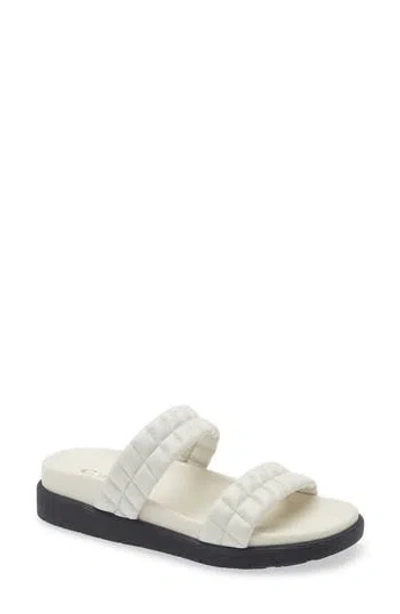 La Canadienne Rockwell Slide Sandal In Off White