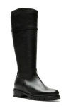 La Canadienne Scottie Leather Lug-sole Knee-high Boots In Black