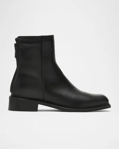 La Canadienne Selina Leather Ankle Booties In Black