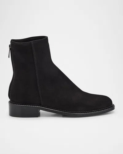 La Canadienne Selina Waterproof Suede Booties In Black