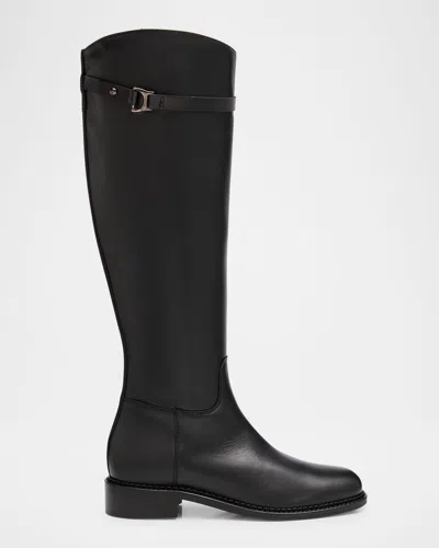 La Canadienne Soleil Waterproof Leather Knee-high Riding Boots In Black