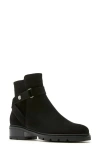 La Canadienne Steven Suede Ankle Booties In Black