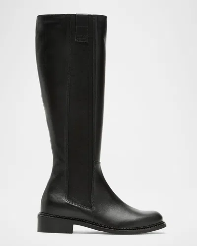 La Canadienne Story Waterproof Knee High Chelsea Boot In Black