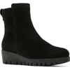 La Canadienne Teagan Wedge Bootie In Black