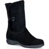 La Canadienne Traveler Waterproof Genuine Shearling Lined Boot In Black