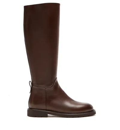 La Canadienne Twister Leather Boot In Brown