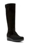 La Canadienne Ty Waterproof Suede Knee-high Boots In Animal Print