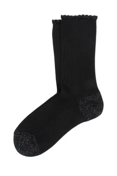La Canadienne Umea Viscose Socks In Black