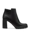La Canadienne Maya Zip Waterproof Leather Booties In Black