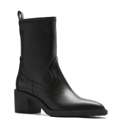 La Canadienne Parks Womens Leather Pointed Toe Ankle Boots In Off White