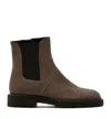 La Canadienne Quinn Suede Chelsea Ankle Booties In Cement