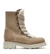 La Canadienne Diego Genuine Shearling Waterproof Boot In Biscotti