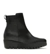 La Canadienne Teagan Waterproof Platform Wedge Bootie In Black