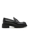 La Canadienne Doe Waterproof Platform Penny Loafer In Black