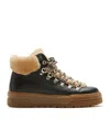 La Canadienne Lausanne Genuine Shearling Lined Boot In Brown