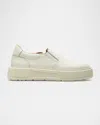 La Canadienne Virginia Leather Slip-on Sneakers In Off White