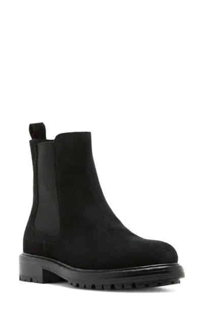 La Canadienne Wake Leather Chelsea Boot In Black Suede
