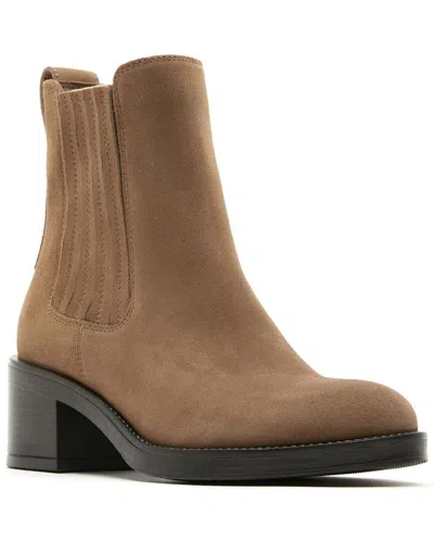 La Canadienne Walf City Dry™ Waterproof Suede Bootie In Brown