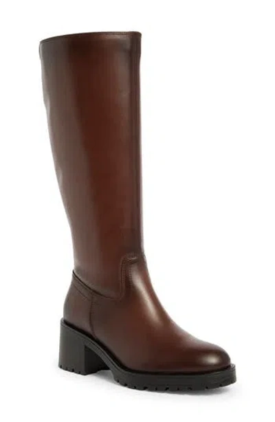 La Canadienne Wind Tall Leather Boot In Brown