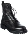 La Canadienne Wolf Leather Boot In Black