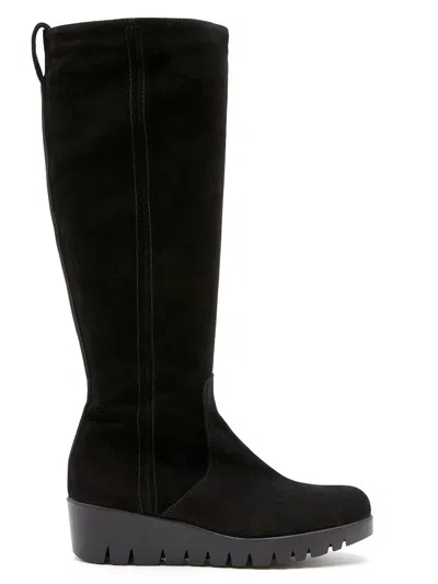 La Canadienne Ty Waterproof Suede Knee-high Boots In Animal Print