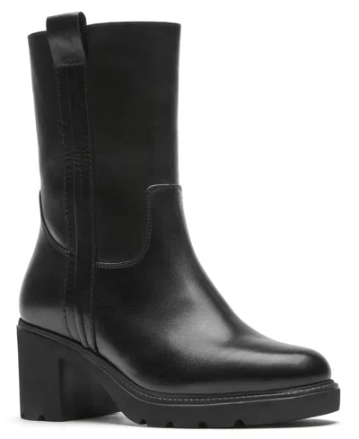 La Canadienne Women's Affection City Dry Shearling Lined Zipper Booties In Black