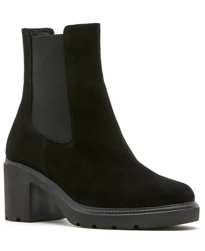 La Canadienne Women's Ambitious City Dry Suede Pull-on Booties In Black