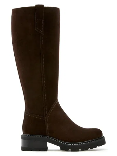 La Canadienne Women's Cyrus 45mm Suede Knee-high Boots In Brown