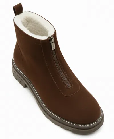 La Canadienne Women's Delta City Dry Shearling-lined Ankle Booties In Brown