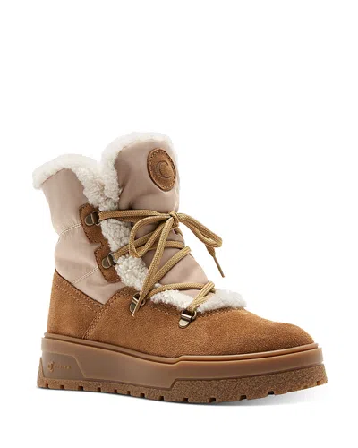 La Canadienne Women's Erika Shearling Lined Boots In Brown